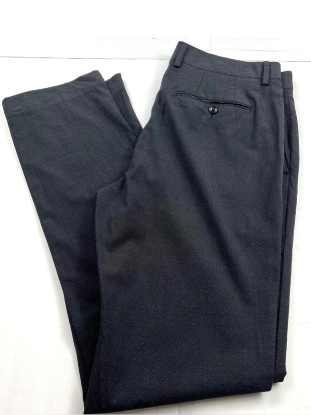 Bonobos Stretch Italian Wool Dress Pant W34 IN36 Brown&Black Career Professional